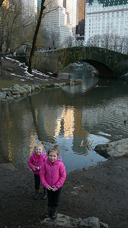 Central park pond