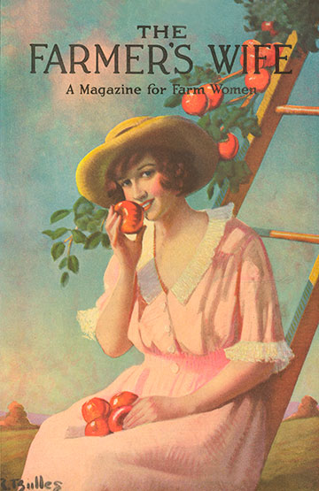 Farmers-Wife-1920-Woman-Eating-Apples-2